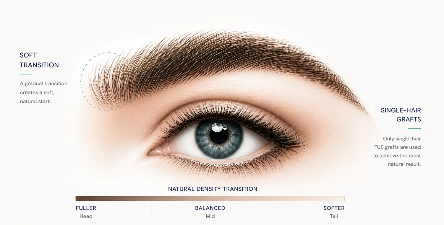 Eyebrow design restraint — Pure Line Clinic