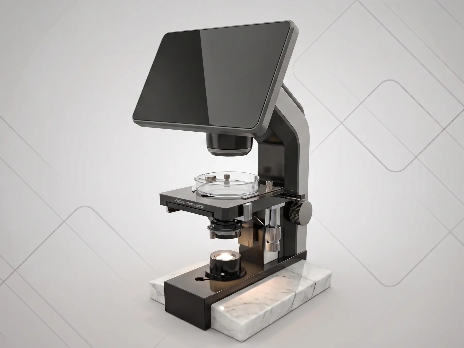 Microscope used for graft inspection at Pure Line Clinic